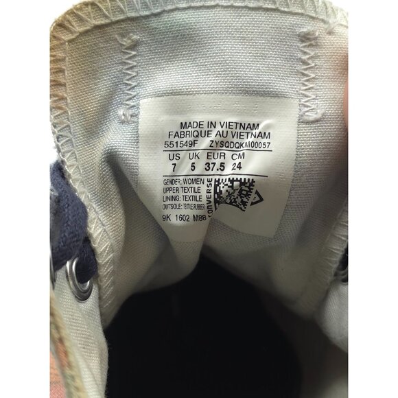 Converse All Star Women's Tye-Dye Floral Low Top Sneakers Size 7 US - Picture 4 of 15